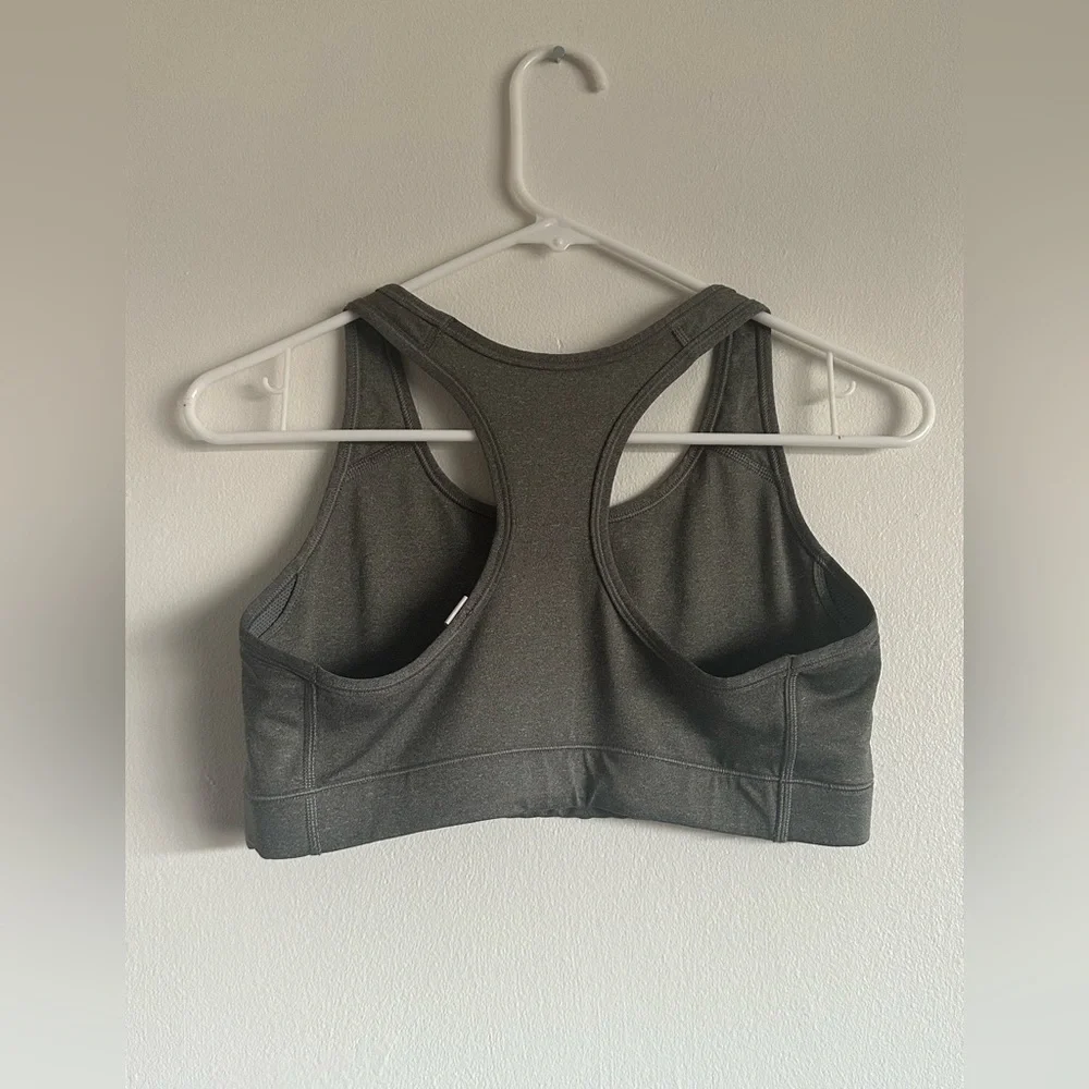 Nike Dri Fit Racerback Sports Bra Gray Size Medium - Picture 4 of 6